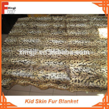 Manta de piel estampada leopardo para niños